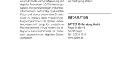 Fachartikel-Vorschau zur digitalen Vernetzung im Dentallabor.