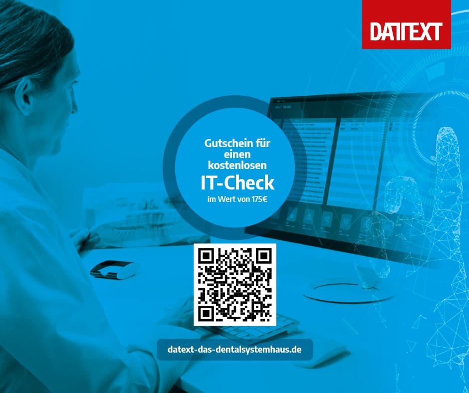 QR-Code für den digitalen IT-Check in der Zahnarztpraxis.